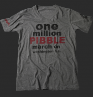 Proceeds from Kae-O t-shirts go directly to the One Million PIBBLE March!