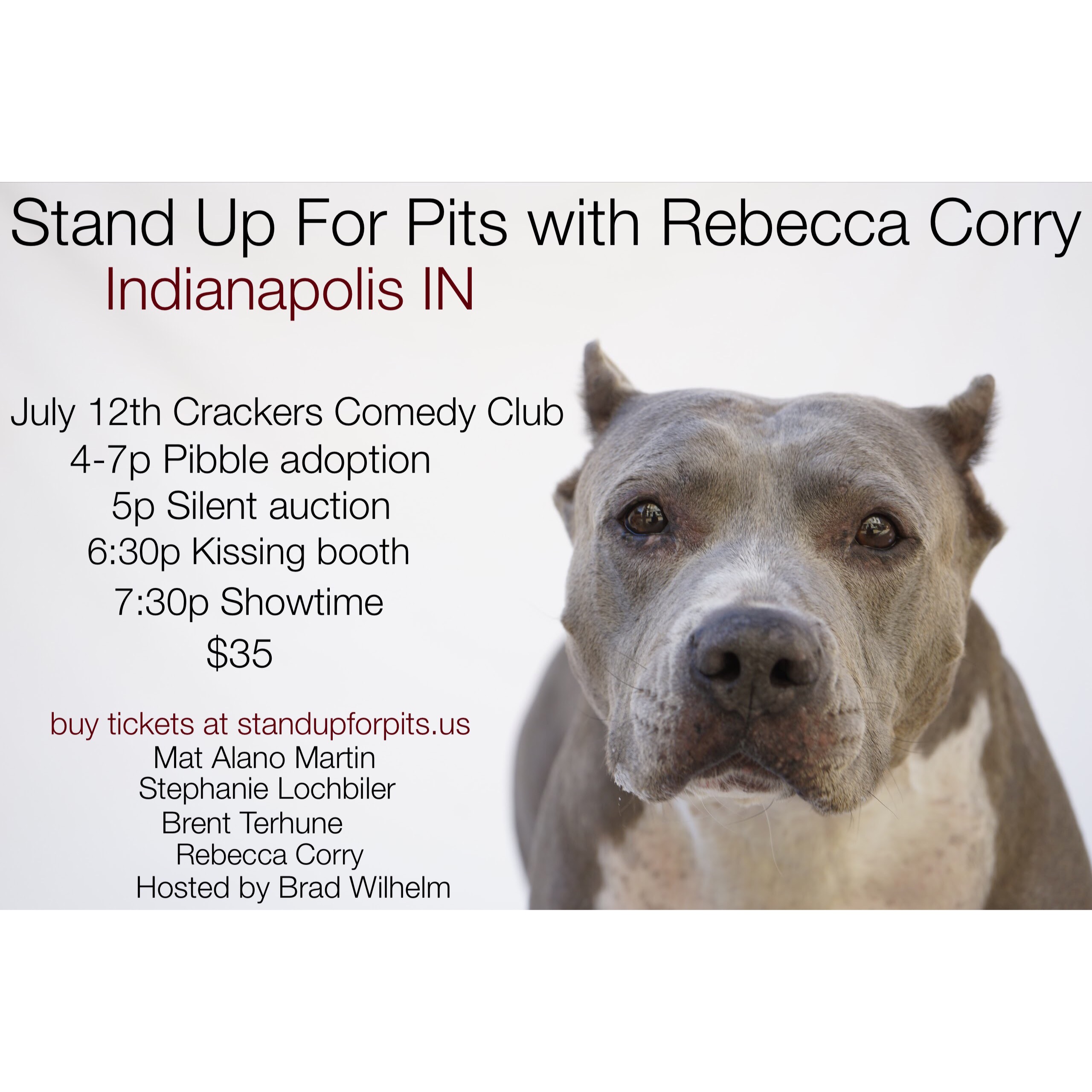 FEW TICKETS left for Stand Up For Pits INDIANAPOLIS!!
