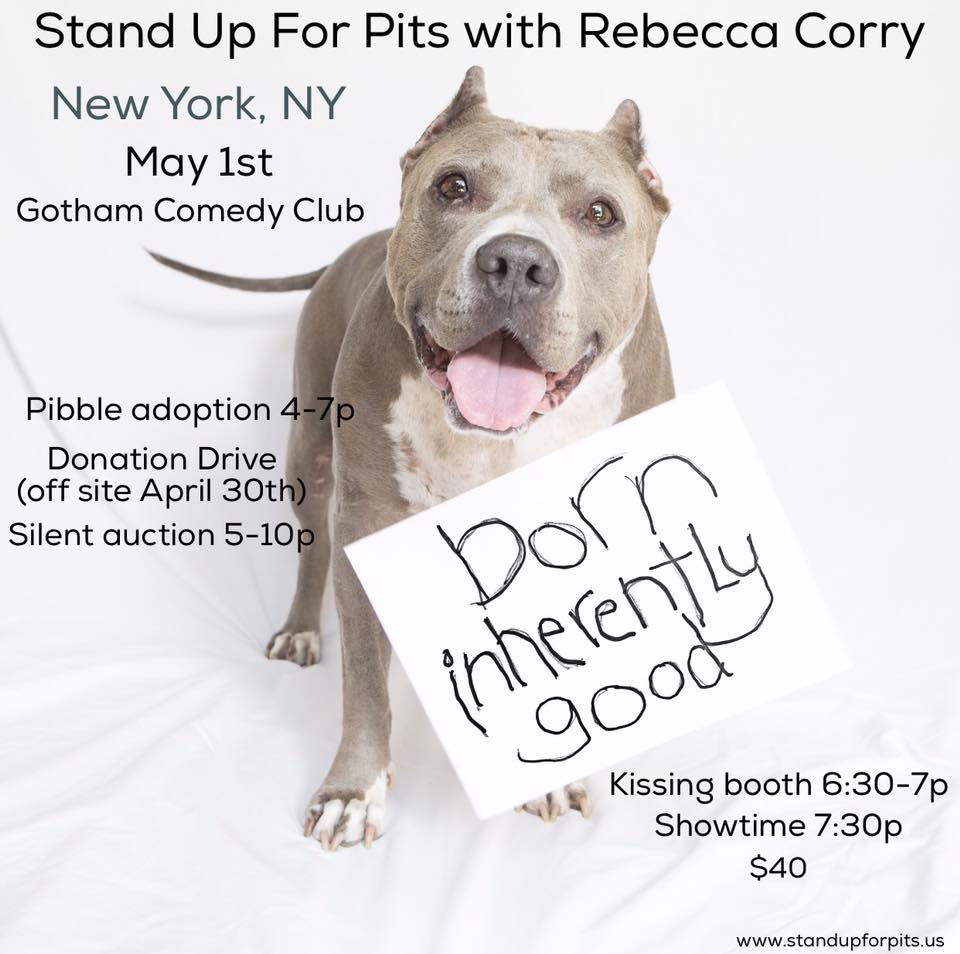 There’s still some tix left for NYC Stand Up For Pits!