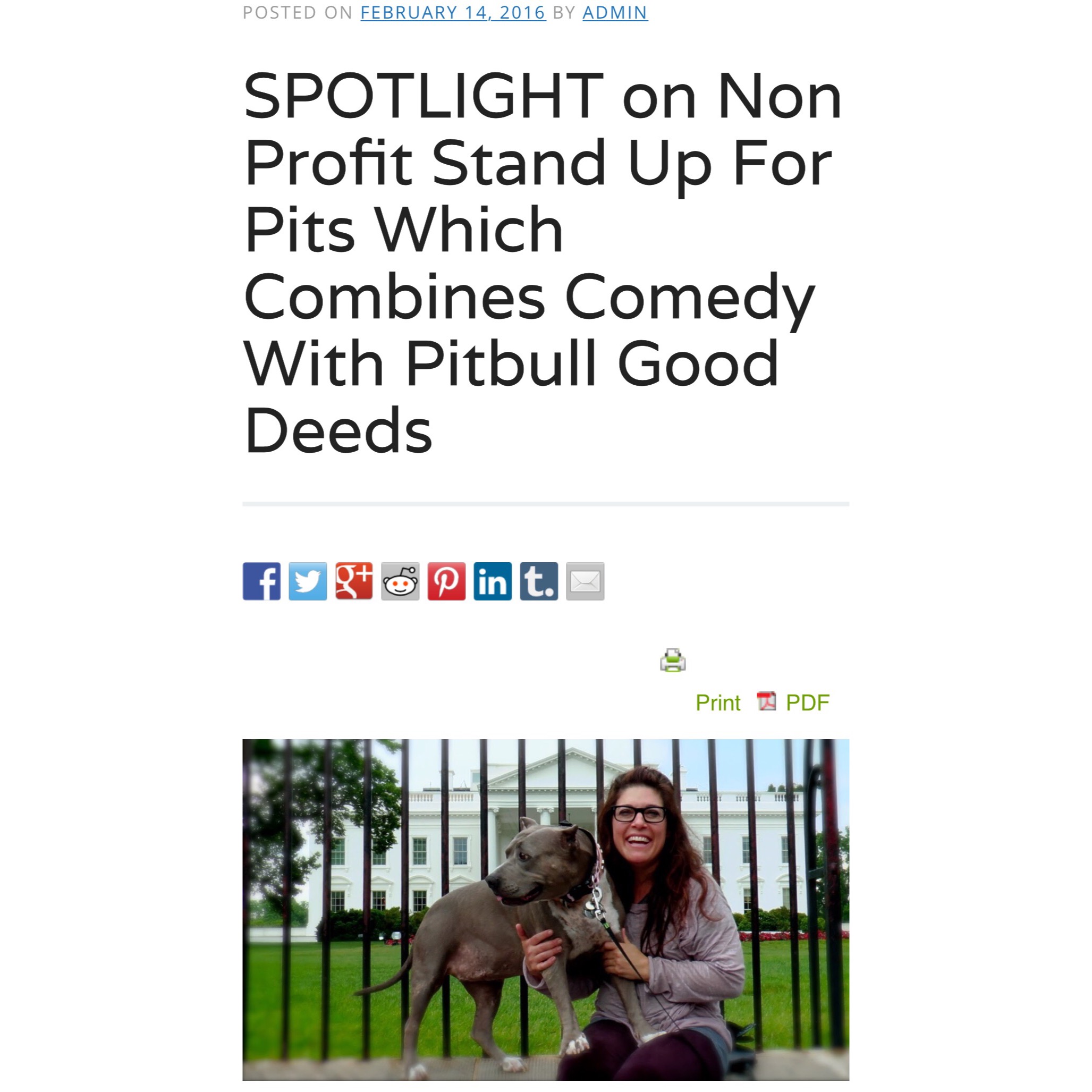 UCW Newswire SPOTLIGHTS Stand Up For Pits!