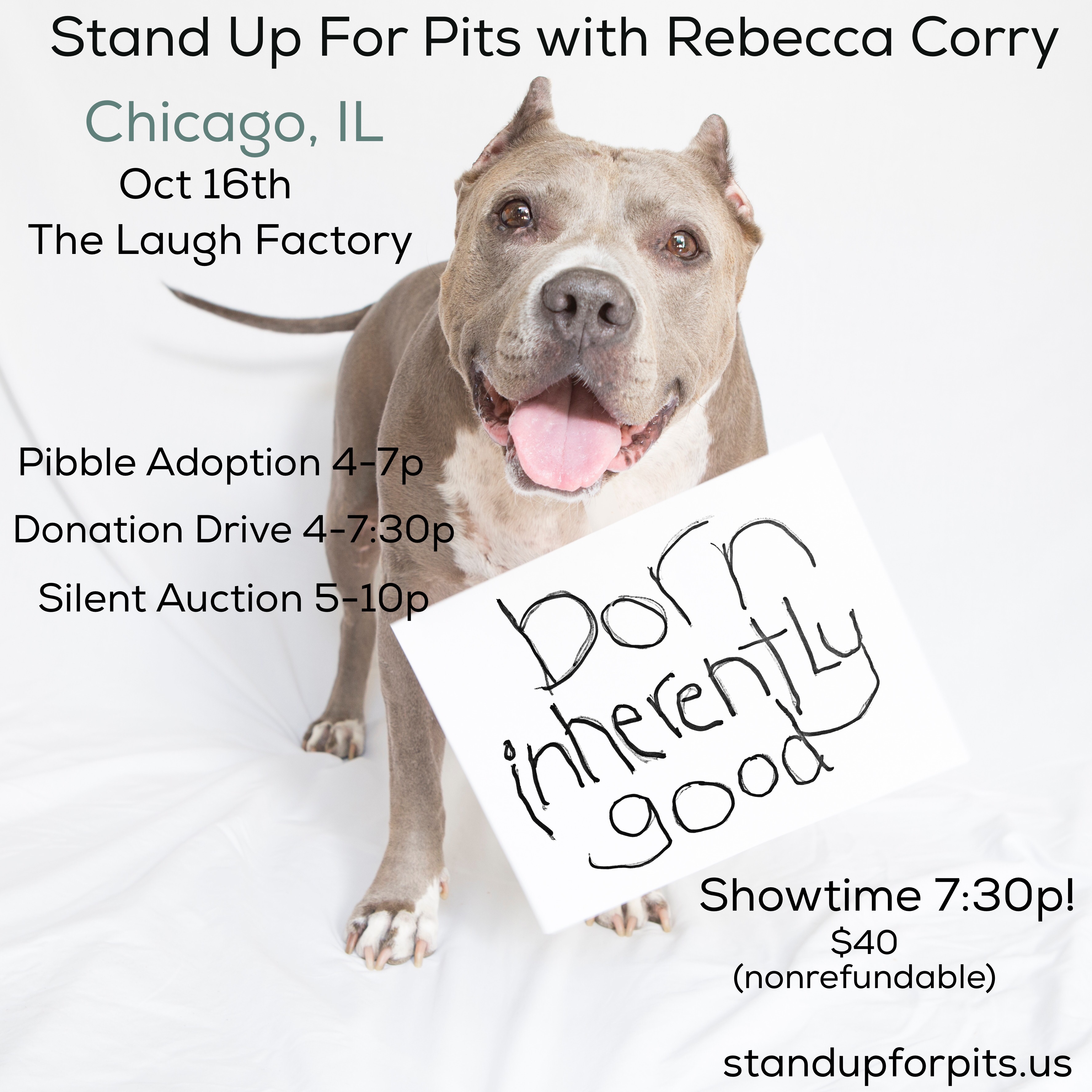 Stand Up For Pits CHICAGO tickets are on sale NOW!