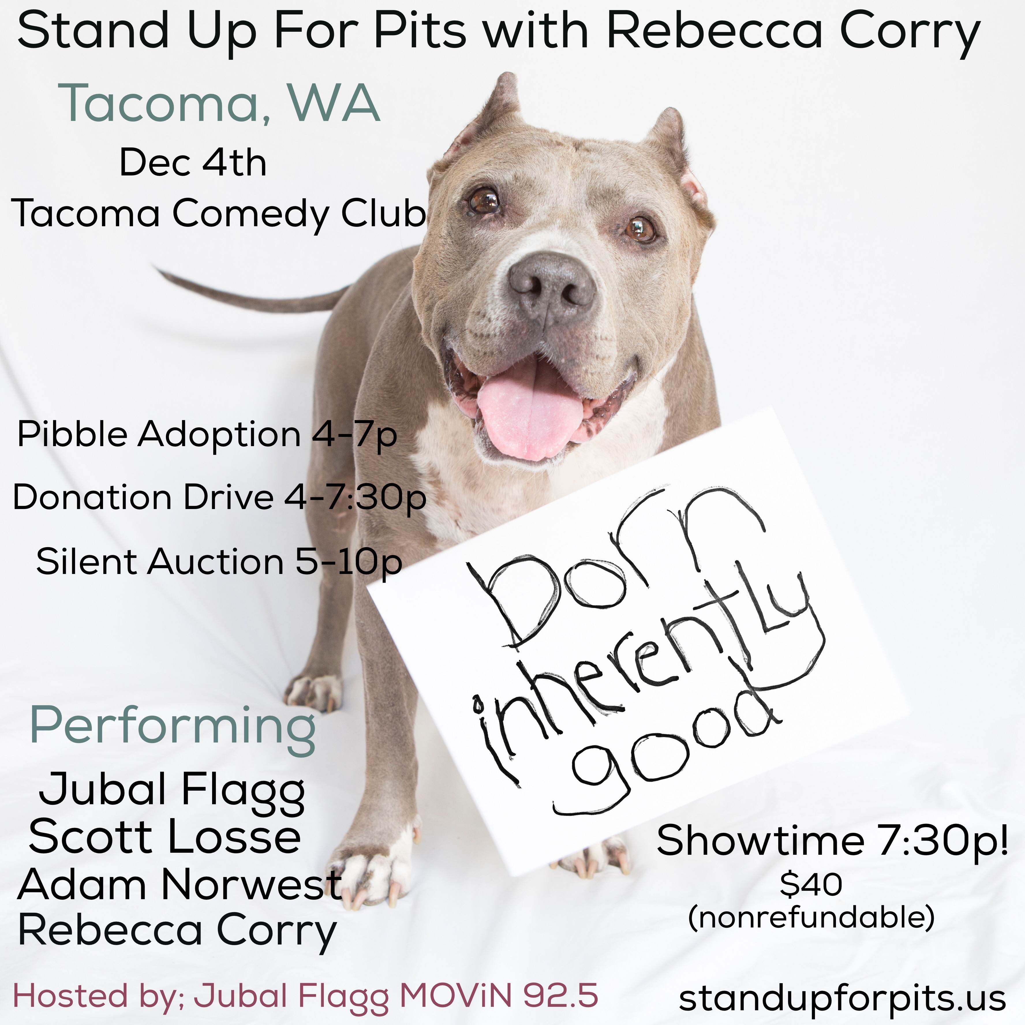 Stand Up For Pits TACOMA happens in 17 DAYS!!!