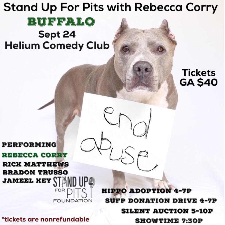 BUFFALO Stand Up For Pits is Sept 24th!!!