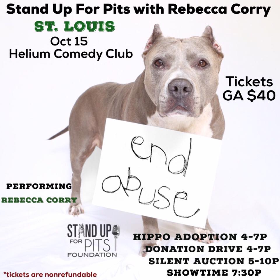 ST. LOUIS and CHICAGO STAND UP FOR PITS! GET TO THESE!