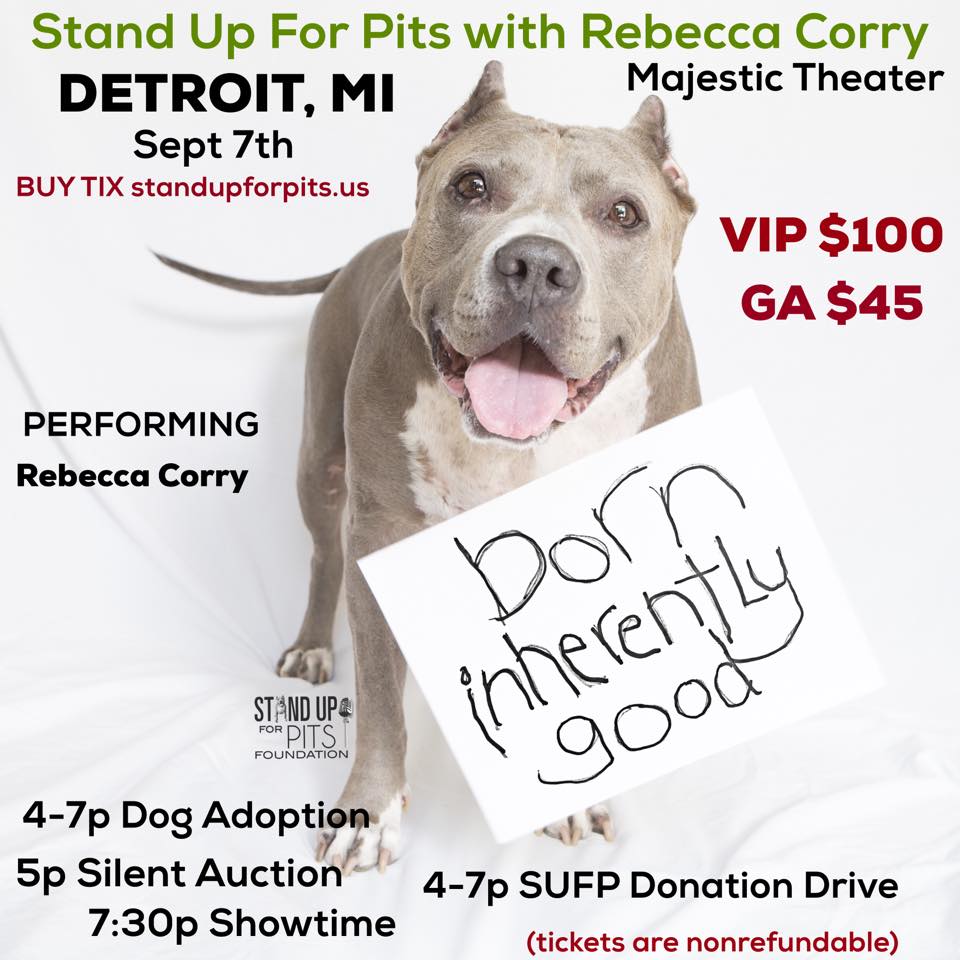 Stand Up For Pits is coming to DETROIT!!!