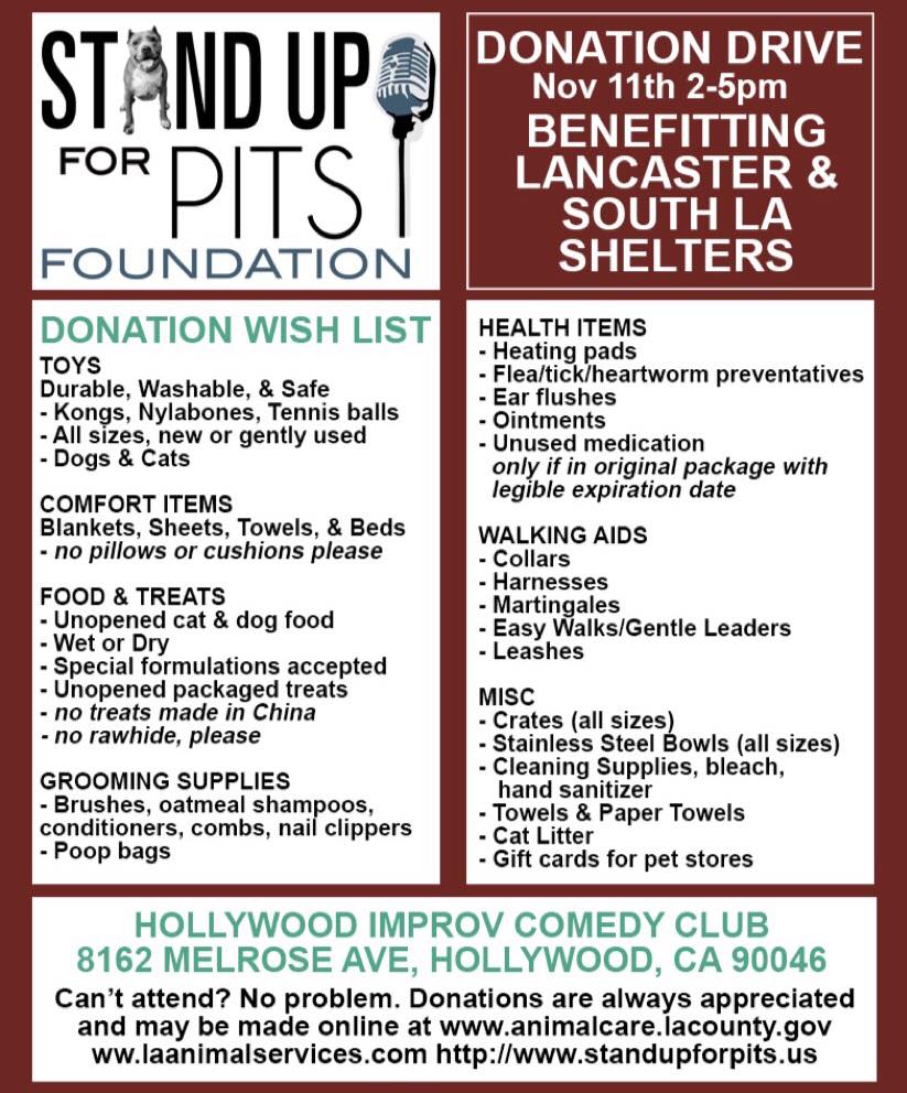 HOLLYWOOD!! LETS HELP SHELTER ANIMALS!