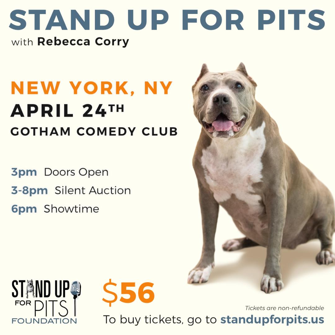 Stand Up For Pits NYC is APRIL 24th!!!!!