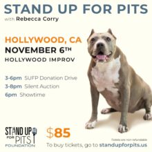 HOLLYWOOD Stand Up For Pits tickets available JUNE 11th!!!
