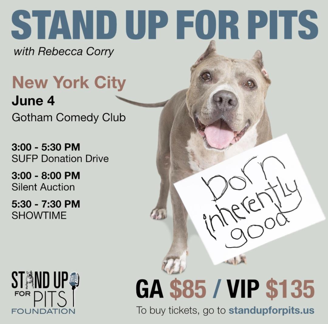 Stand Up For Pits NYC tickets are available now!!!