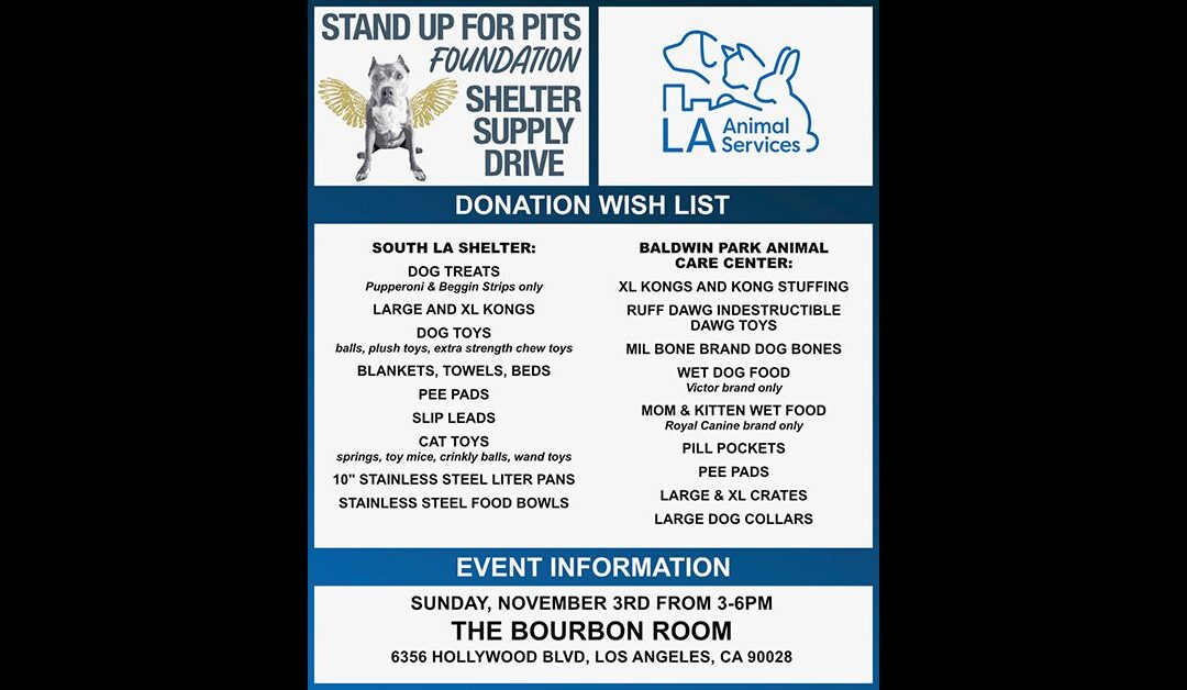 STAND UP FOR PITS HOLLYWOOD IS RIGHT AROUND THE CORNER!!!