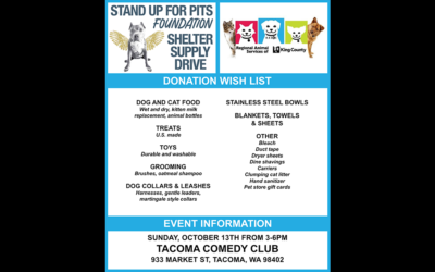 TOMORROW IS Stand Up For Pits Tacoma, WA!!!