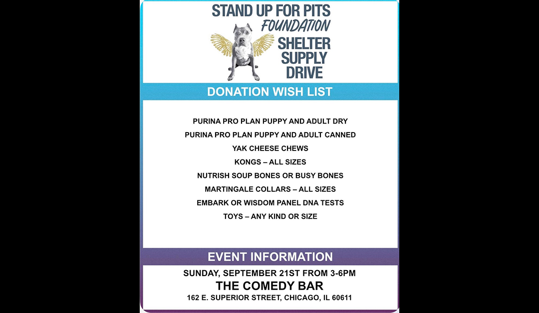 CHICAGO Stand Up For Pits ticket & nonticket holders📣