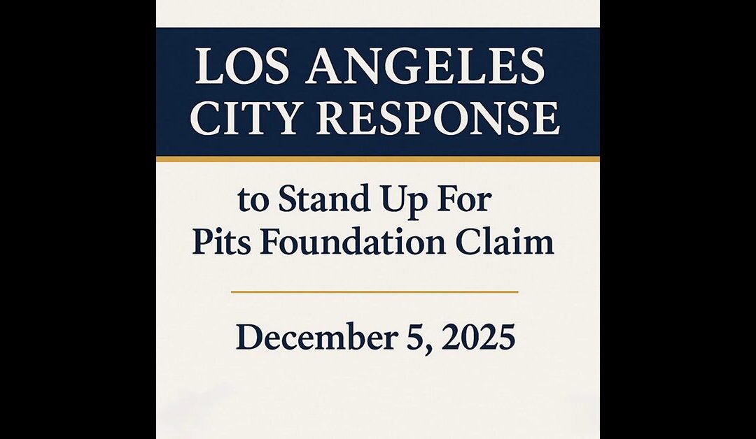 LA CITY’s RESPONSE TO OUR LAWSUIT
